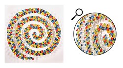 Butterfly Whirl by Marcus Botbol - Original Mixed Media on Board sized 39x39 inches. Available from Whitewall Galleries